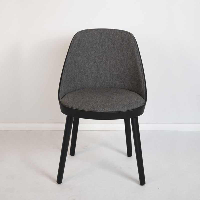 Kaiak wooden chair, gray inside - reused