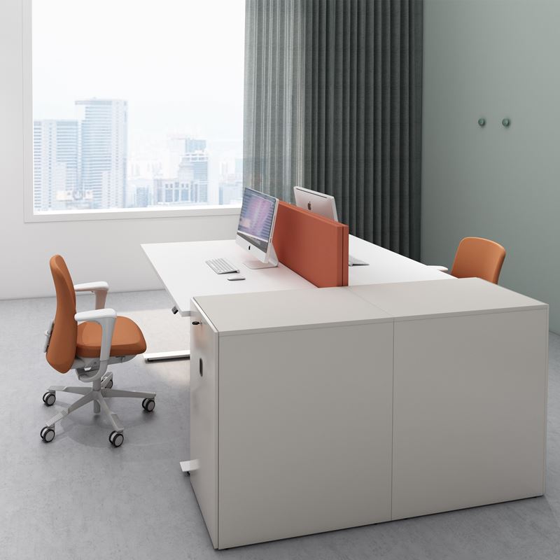 Side cabinet Access, 435x1250x800, light gray, left