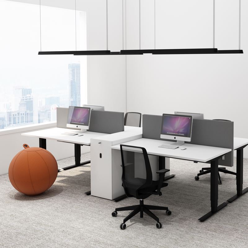 Sidoskåp Access, 435x1250x800, vit laminat, vänster