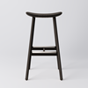 High Barstool Arc, H800, black stained ash