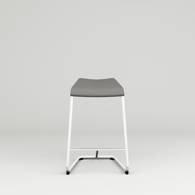 Barpall Add, SH630 gr&#229;kl&#228;dd sits, vitt stativ