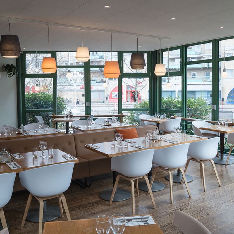 Taklampa Elements, Ø320, blå textilskärm