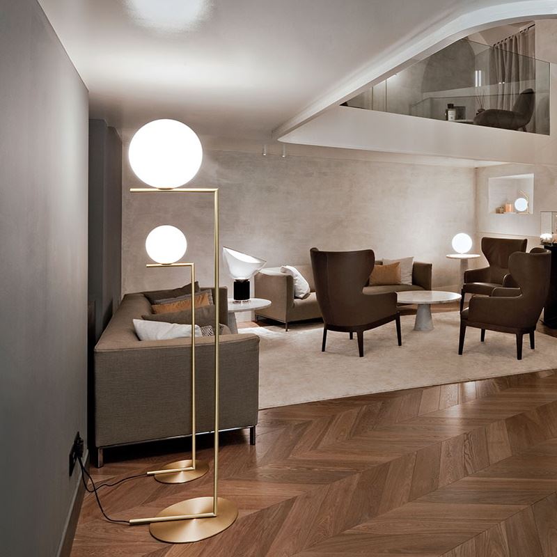 Golvlampa IC Lights Floor F1, mässing