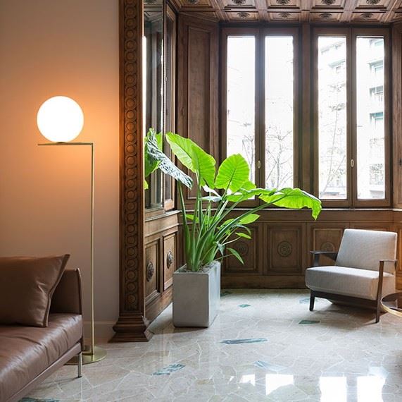 Golvlampa IC Lights Floor F1, mässing