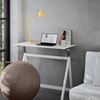 Skrivbordslampa LightUp Neos Desk X, dimbar, USB&amp;QI, gul
