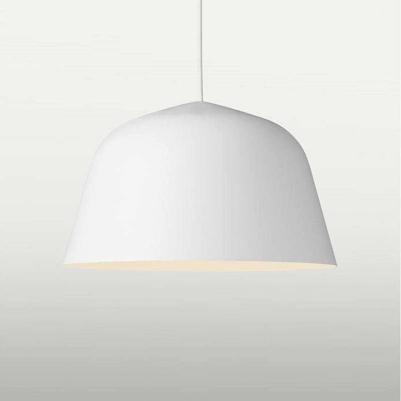 Pendant lamp Ambit with Metal Screen D40, White