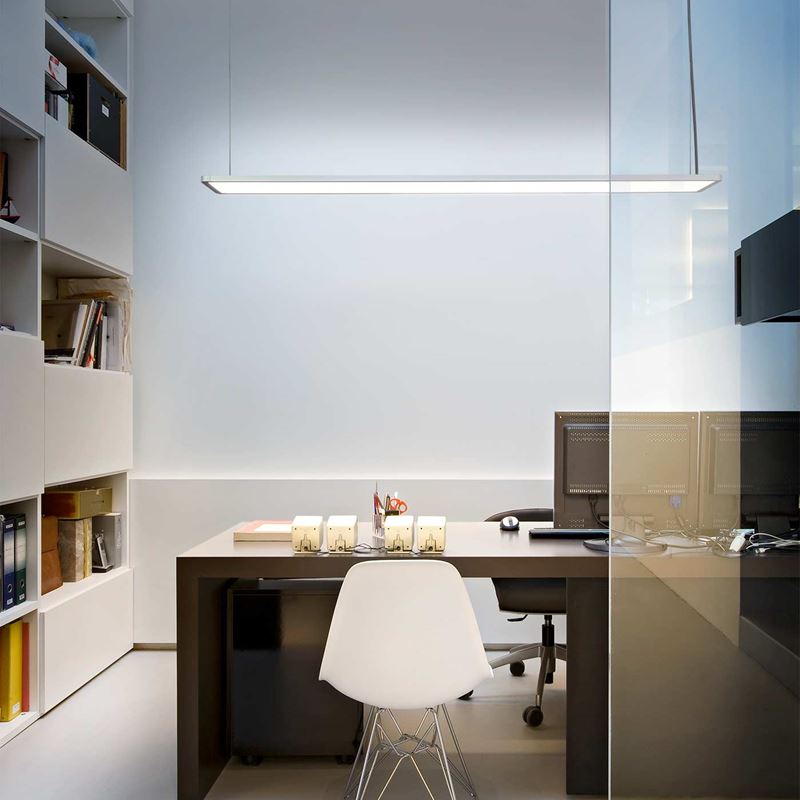 Pendelarmatur Superflat 120x30, vit