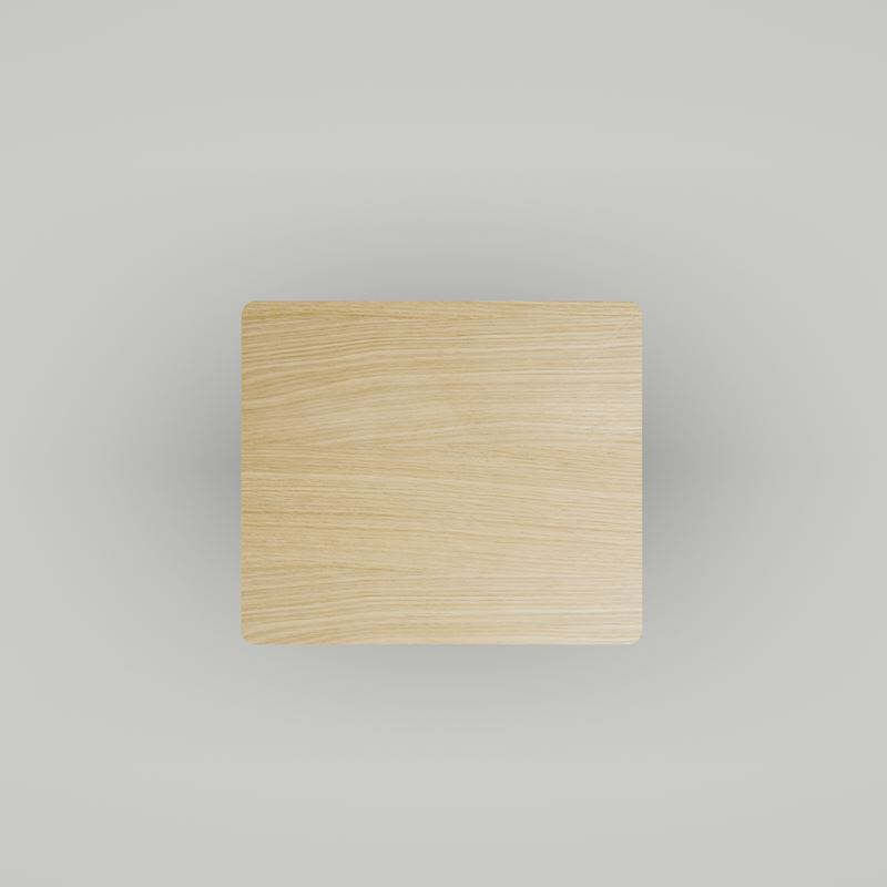 Cafe Table Cone, 600x700, oak veneer, black