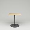 Cafe Table Cone, 600x700, oak veneer, black