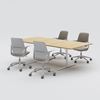 Conference table Access, 2400x1150, Also tabs, white