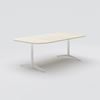 Conference table Feather, 2100x1100, Ash veneer, white