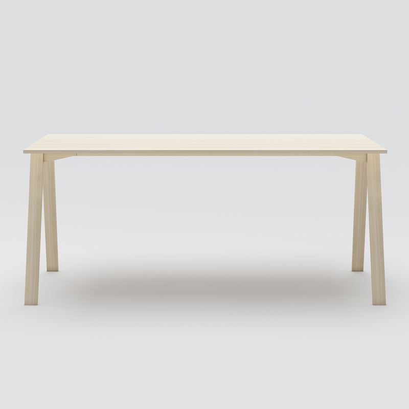 Projektbord Piece wood, 2100x900 H900, Ask