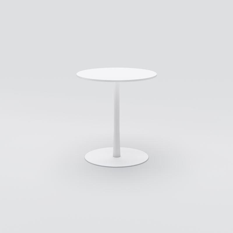 Caf&#233;bord Cone, &#216;700, H730, vit HPL, vit