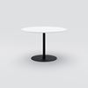 Coffee table Cone, 6-person &#216;1150, H730, white HPL, black
