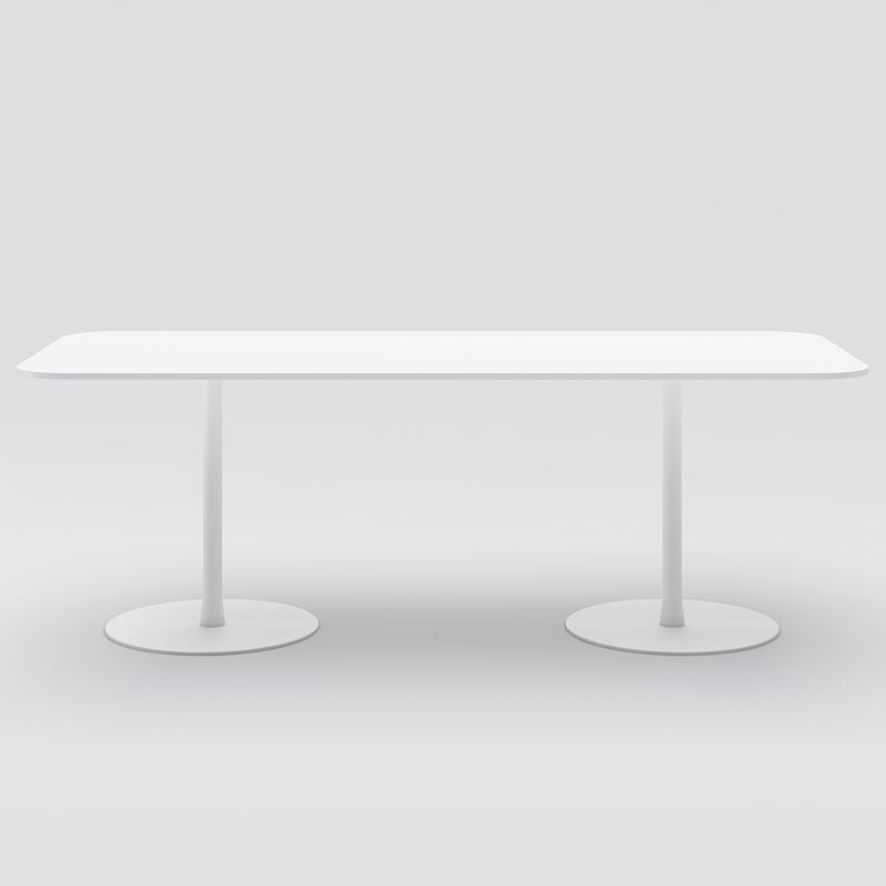 Lunchrumsbord Cone, 2100x900 vit/vit