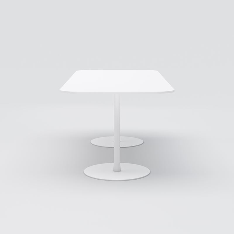 Lunchrumsbord Cone, 2100x900 vit/vit