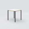 Lunch table Yack, 700x700 H730, white / black
