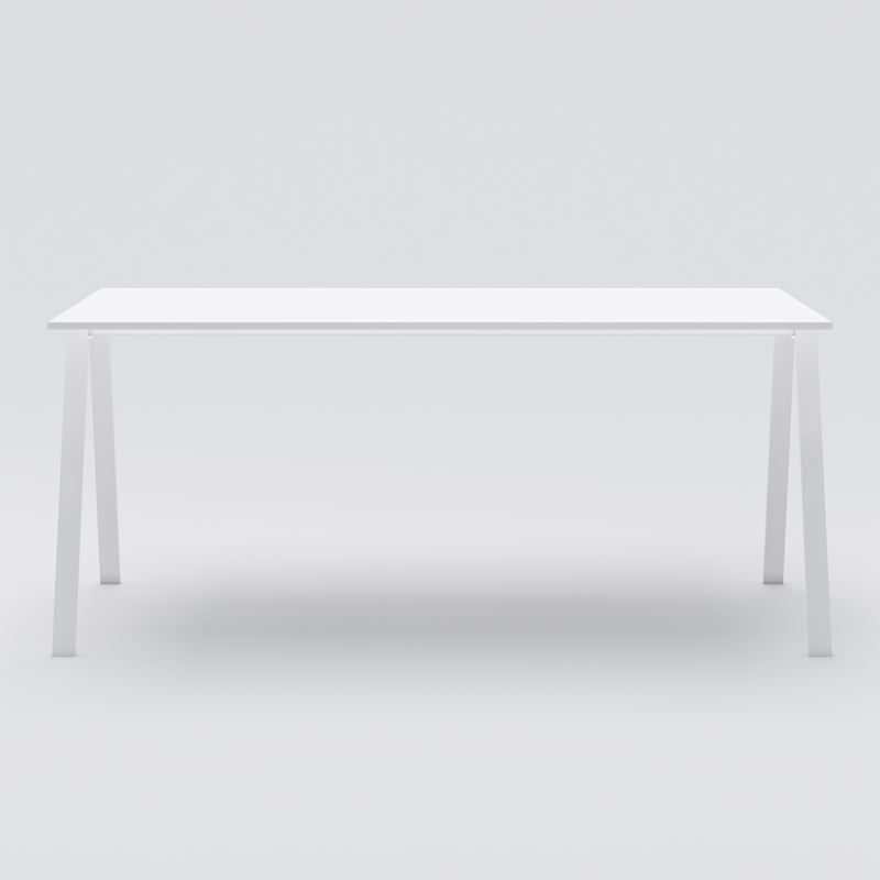 Project table Piece Light, H900, white