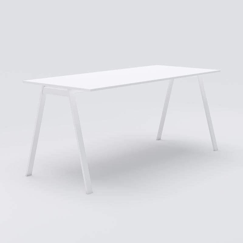 Project table Piece Light, H900, white
