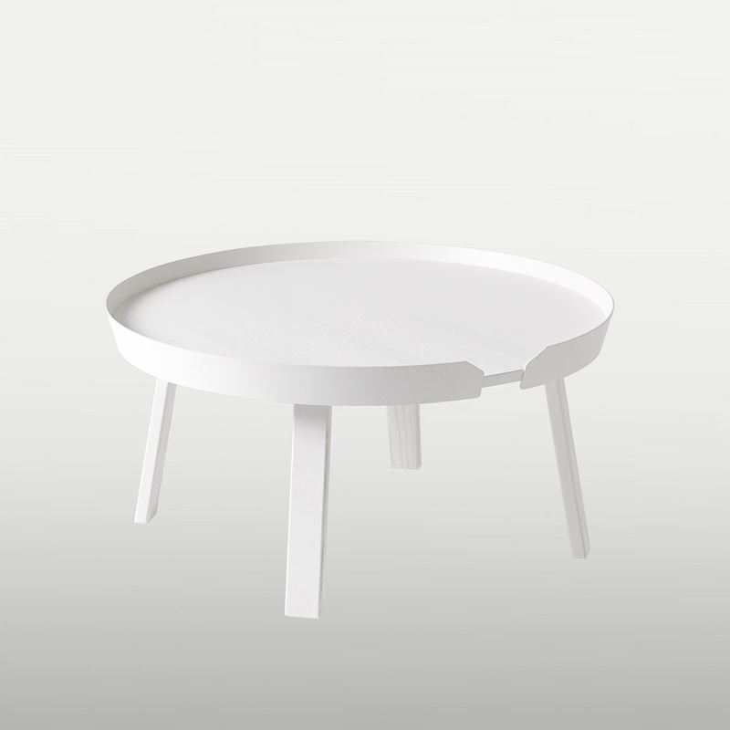 Lounge table Around L, D72 H36, white
