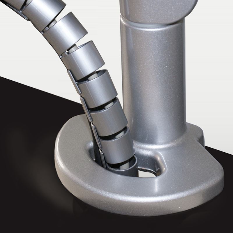 Stockholm Monitor arm 3-8kg, Gas Spring, Silver