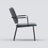 Lounge armchair Feather, Anthracite grey, black