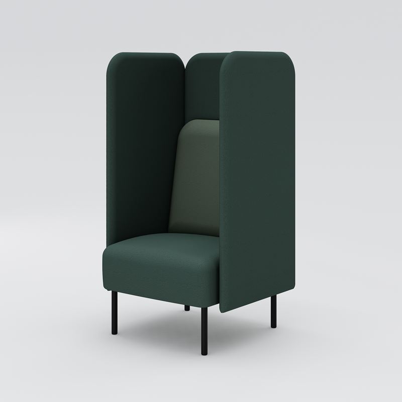 F&#229;t&#246;lj August, h&#246;g, gr&#246;ngr&#229; kl&#228;dsel