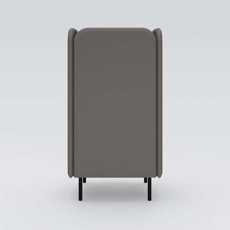 F&#229;t&#246;lj August, h&#246;g, gr&#229;/svart kl&#228;dsel