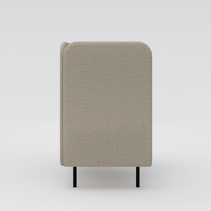 Fåtölj, hög med arbetsskiva, August Nook, beige
