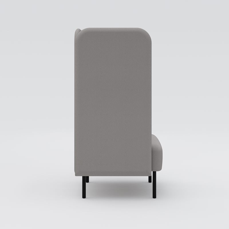 Fåtölj hög August, beige klädsel