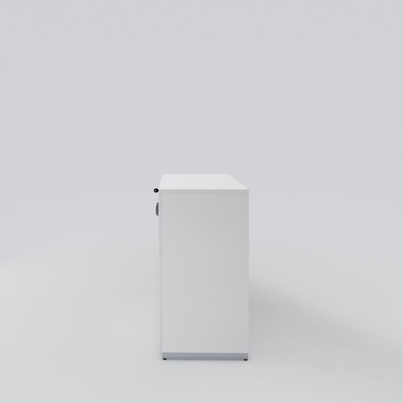Kontorsskåp Access, vit laminat, 800x809x432