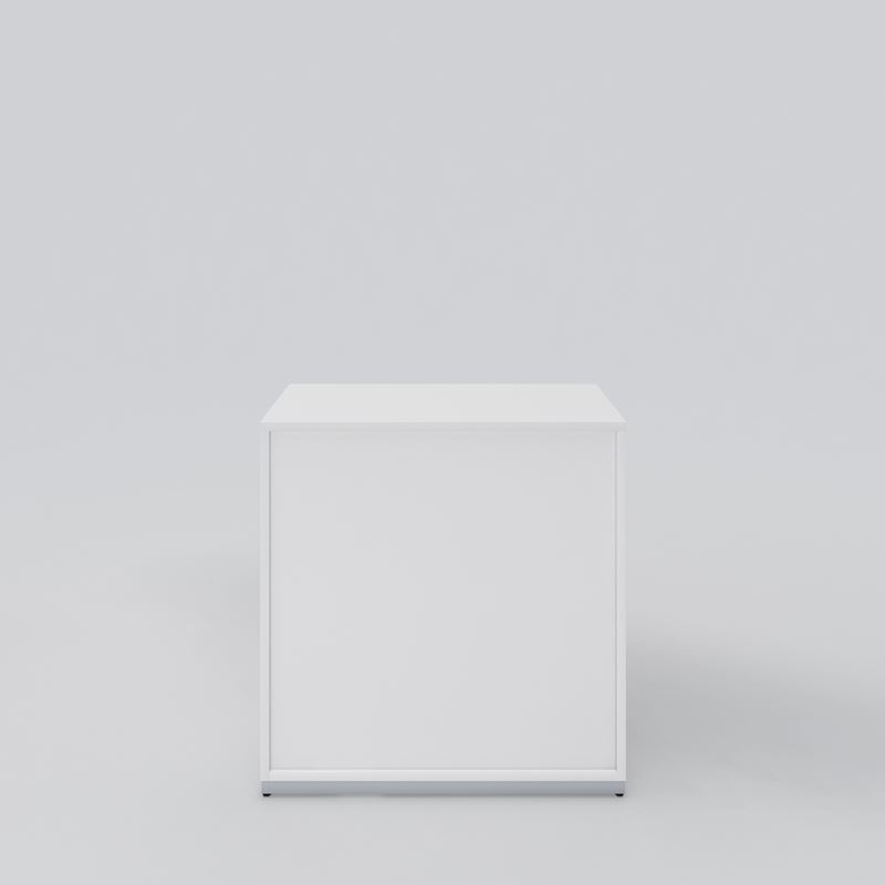 Kontorsskåp Access, vit laminat, 800x809x432