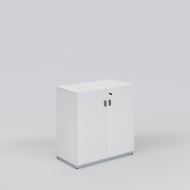 Kontorsskåp Access, vit laminat, 800x809x432