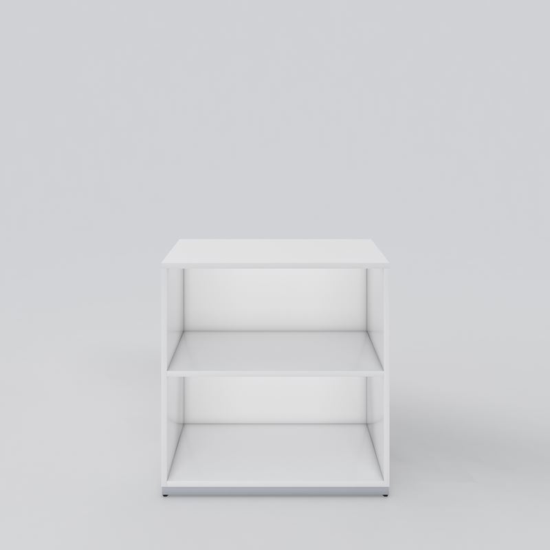 Kontorshylla Access, vit laminat, 800x809x416