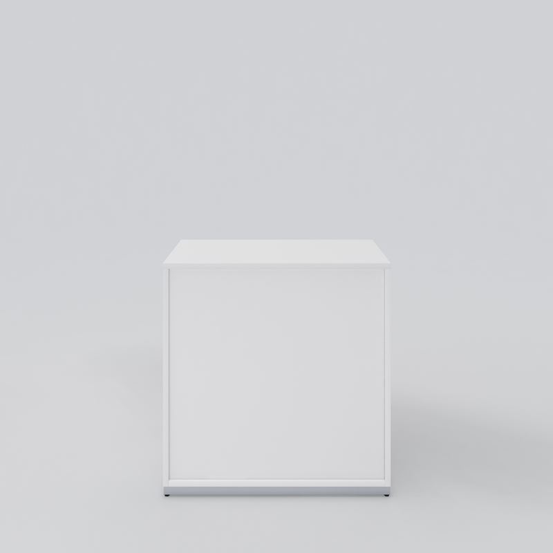 Kontorshylla Access, vit laminat, 800x809x416