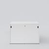 Office cabinet with sliding door, Access, white laminate, 1180x809x416