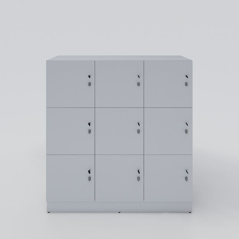Small compartment cabinet Access, 9 cabinets, light gray, 1200x1250x432