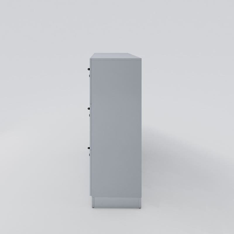 Småfacksskåp Access, 9 skåp, ljusgrå, 1200x1250x432