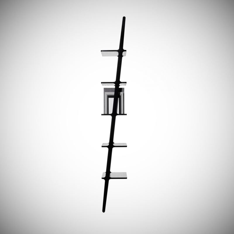 Hylla öppen Libri 5, 38x29,5 H227 svart