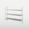 String shelf String Pocket, gray / gray