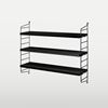 String String Pocket shelf, black / black ash