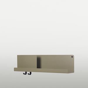 Vägghylla Folded Shelf 63x16,5, oliv 