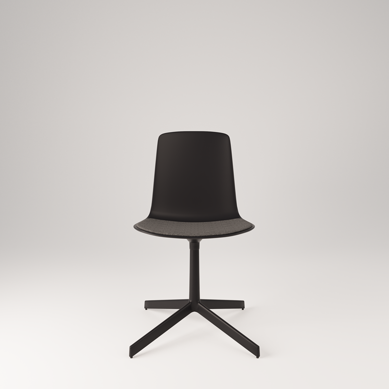 Conference chair Lottus High Confident, graphite gray, black stand