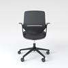 Desk chair Trillo, black with black seat