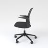 Desk chair Trillo, black with black seat