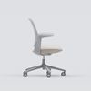 Desk chair Trillo, light gray with beige seat