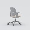 Desk chair Trillo, light gray with beige seat