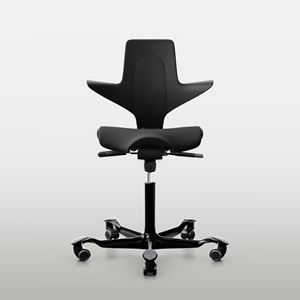Office chair HÅG Capisco Puls 8020, high lift, black/black