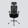 Eve Work chair, svart/alu, nackst&#246;d