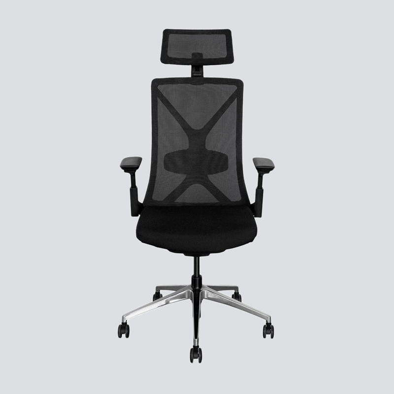 Eve Work chair, svart/alu, nackst&#246;d